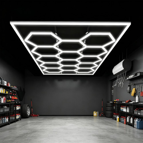 14x led hexagon - hexagon, lampe