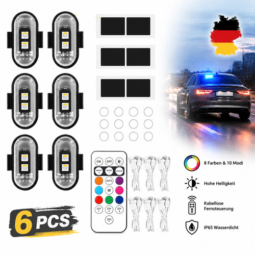 Kabellose led lichter - 6x,
