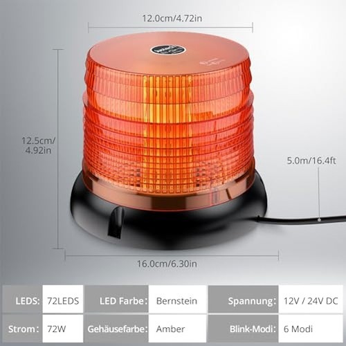 Justech 72led warnleuchten - justech,