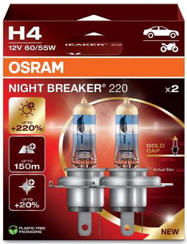 New h4 osram - new, night